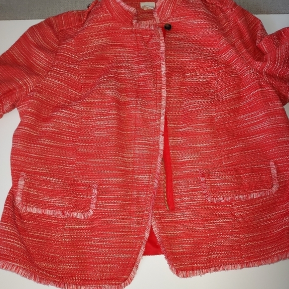 Chico's textured jacket Sz-3 - Picture 8 of 12
